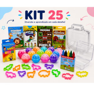25 Maletinha Acrilica 25 Cortador+ 25 De Massinha De Modelar 25 — Brinquedos