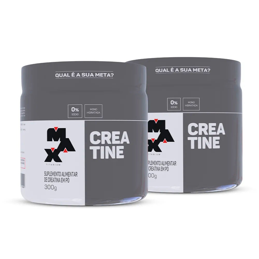 2x Creatina Monohidratada Pura 100% Pura Max Titanium