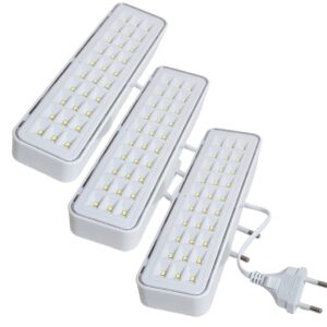 3 Luminária de Emergência Bivolt Para Loja Salão Parede Teto — Decoração