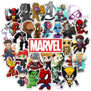30 Adesivo Marvel Vingadores Homem Ferro Spider Capitao America Hulk
