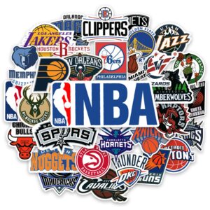 30 Adesivos Variados Times Basquete Basketball Para Caderno Notebook