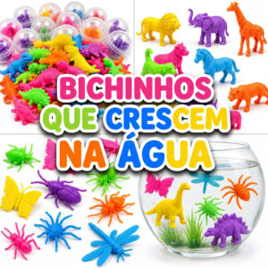 30 Bicho Cresce Na Aguá Brinquedo Kit Festa Lembrancinha Prenda