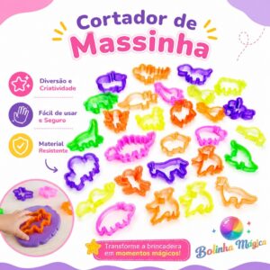 30 Cortador Forminha Massinha de Modelar Molde Lembrancinha Para