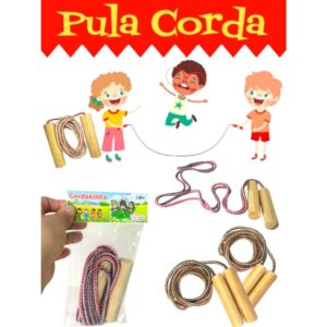 30 Kit Pula Corda Brinquedo Colorido Infantil Criança Prenda Festa