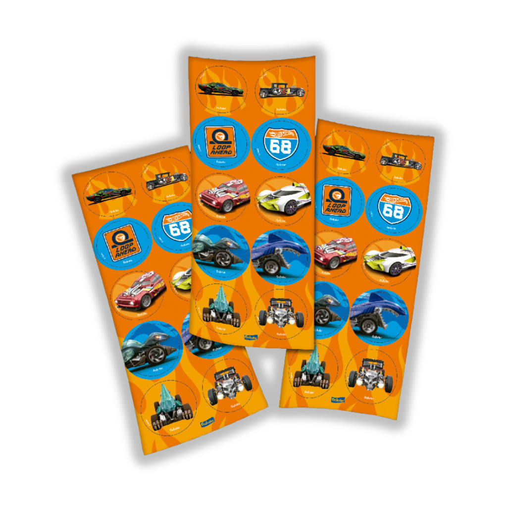 30~150 Adesivo Hot Wheels Redondo Festcolor