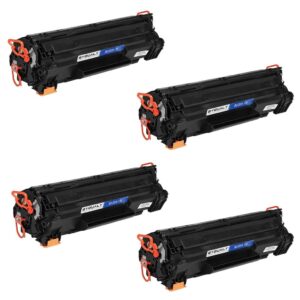 4x Cartucho de Toner Byqualy Compativel c Impressoras 283A