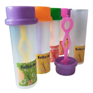5 Tubo Tubete Para Bolha de Sabão Brinquedo Infantil Para Kit Festa