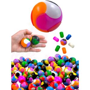 50 Bolinha Mágica De Montar Encaixar Brinquedo Estilo Cubo Mágico P