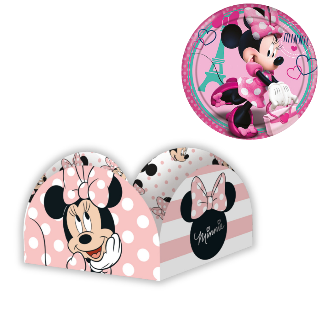 50~250 Porta Forminha Minnie Mouse Rosa Regina — Informática