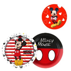 8~40 Prato Bolo Festa Mickey 0 Mouse DE Papel 18 CM Regina