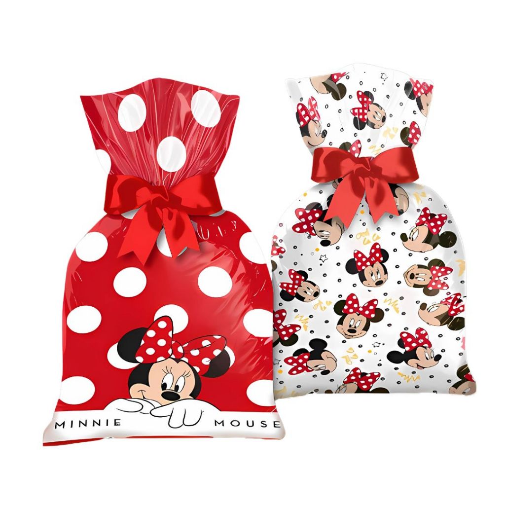 8~40 Sacola Minnie Mouse Vermelhor Festa Lembrancinha Regina