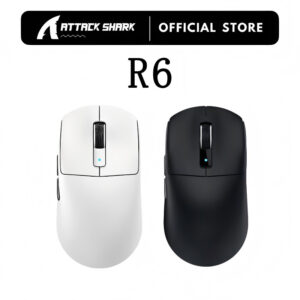 Aattack Shark R6 Mouse Para Jogos Sem Fio Leve 42K DPl Paw 3950Max