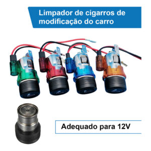Acendedor de Carro Automotivo Isqueiro Carregador Led Celular