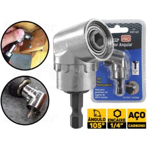 Adaptador Angular Magnético P Furadeira Parafusadeira 105° Western