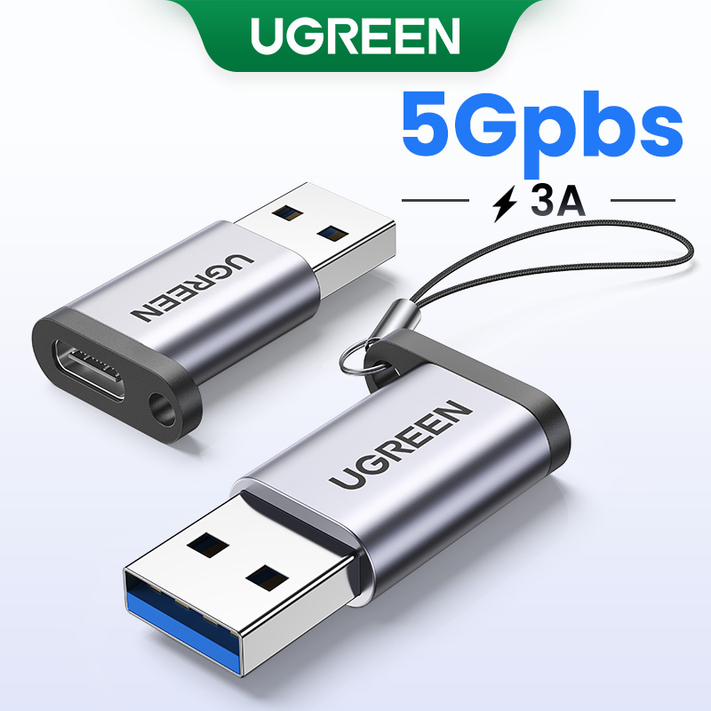 Adaptador Ugreen Original Tipo C Para USB 3.0 Carga Rápida 5Gbps Sync — Celulares e Acessórios