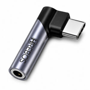 Adaptador USB Tipo C para Fone P3 3.5mm 90 Graus Hrebos Gamer Celular