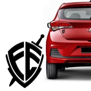 Adesivo Cristão Escudo Da Fe Resinado Para Carro Notebook