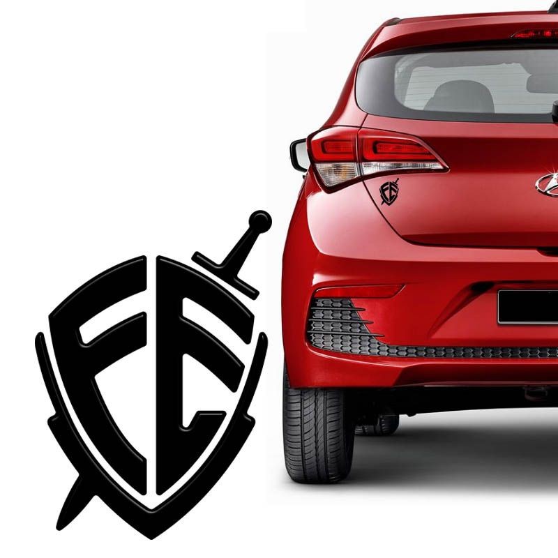 Adesivo Cristão Escudo Da Fe Resinado Para Carro Notebook — Informática