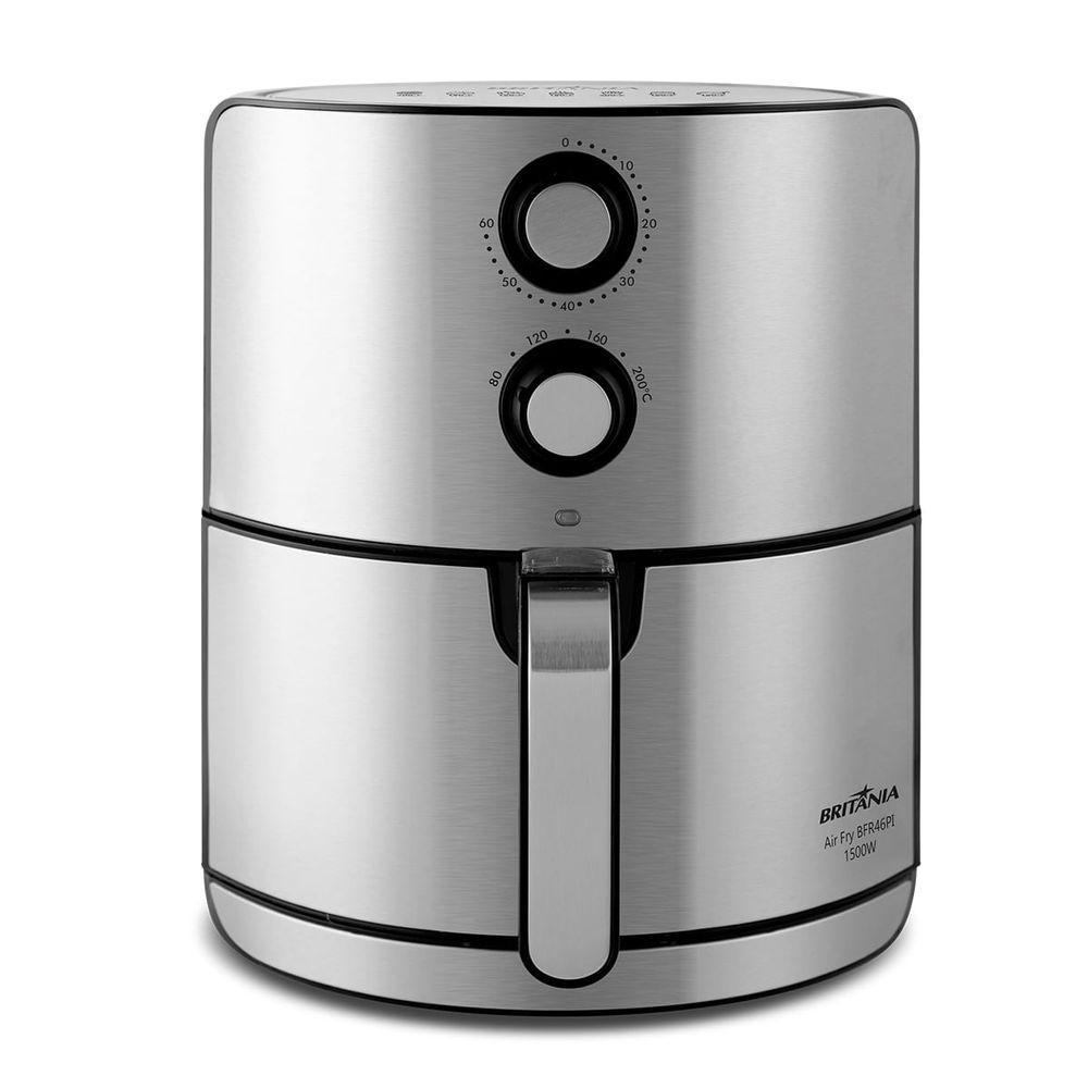 Air Fryer Britânia 4,6L Antiaderente 1500W BFR46PI 220V