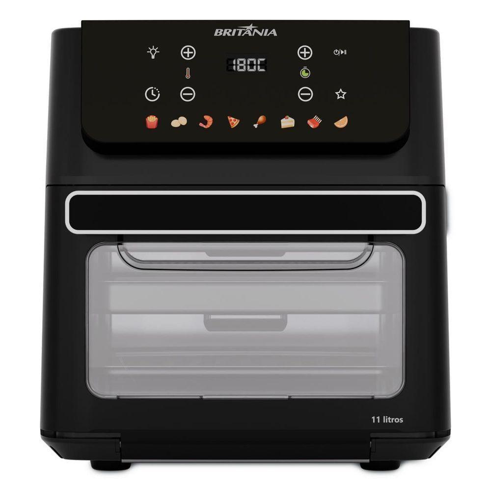 Air Fryer Oven Britânia BAF11A 11L 1800W Digital com 8 Funções Preto