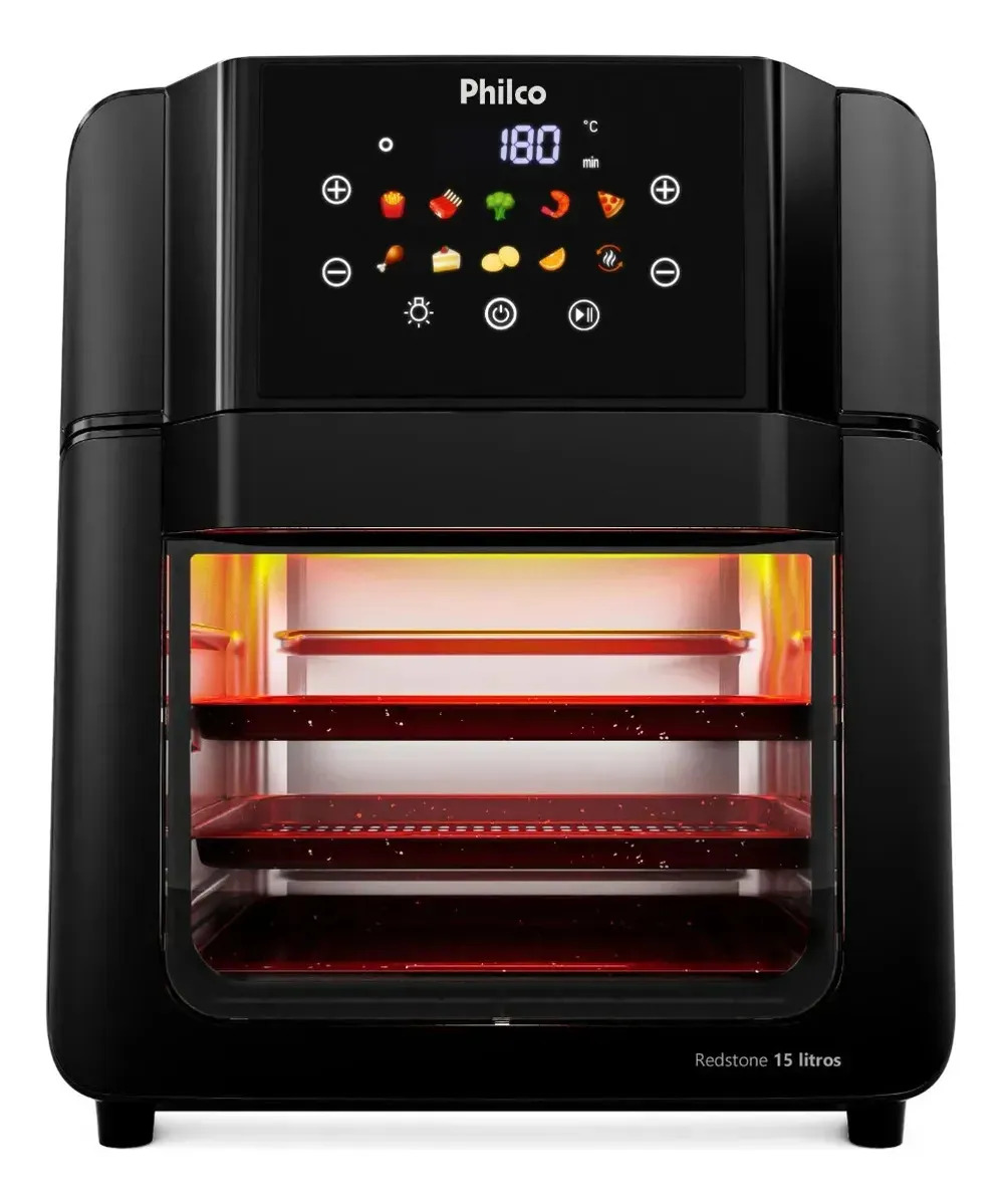 Air Fryer Oven Philco PAF15C 15L 220V Preta — Eletroportáteis