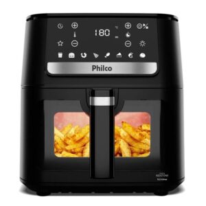 Air Fryer Philco 9,5 Litros Visor Glass Redstone PAF95A 220V