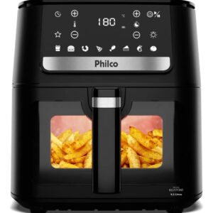 Air Fryer Philco 9,5L Visor Glass Redstone 1800W PAF95A — Eletroportáteis