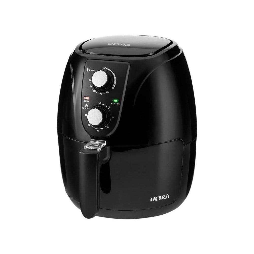 Air Fryer Ultra Preta com Timer 3,2L