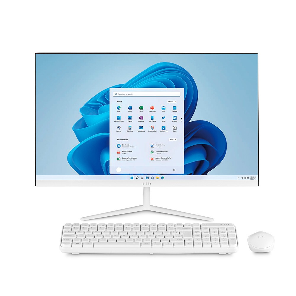 All in One Ultra, com Home, Intel Celeron 4GB 120GB SSD, Tela 23,8FHD