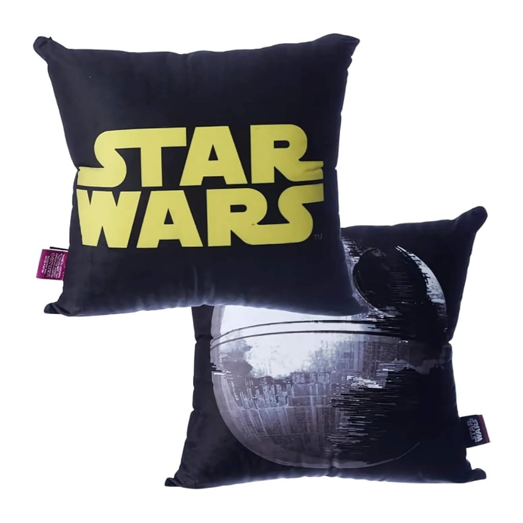 Almofada Decorativa Fibra Veludo 40x40cm Star Wars Zona Criativa