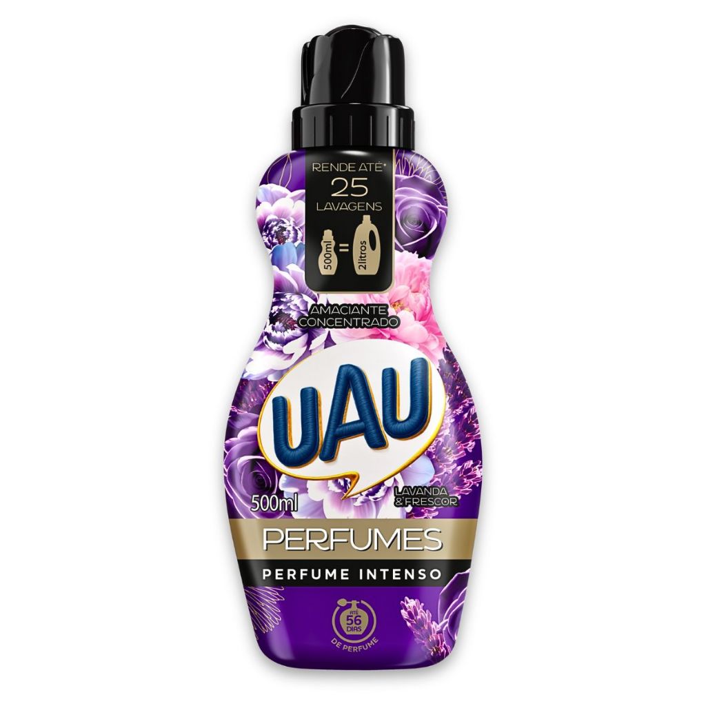 Amaciante Concentrado Uau Perfumes Lavanda E Frescor 500ml — Perfumes