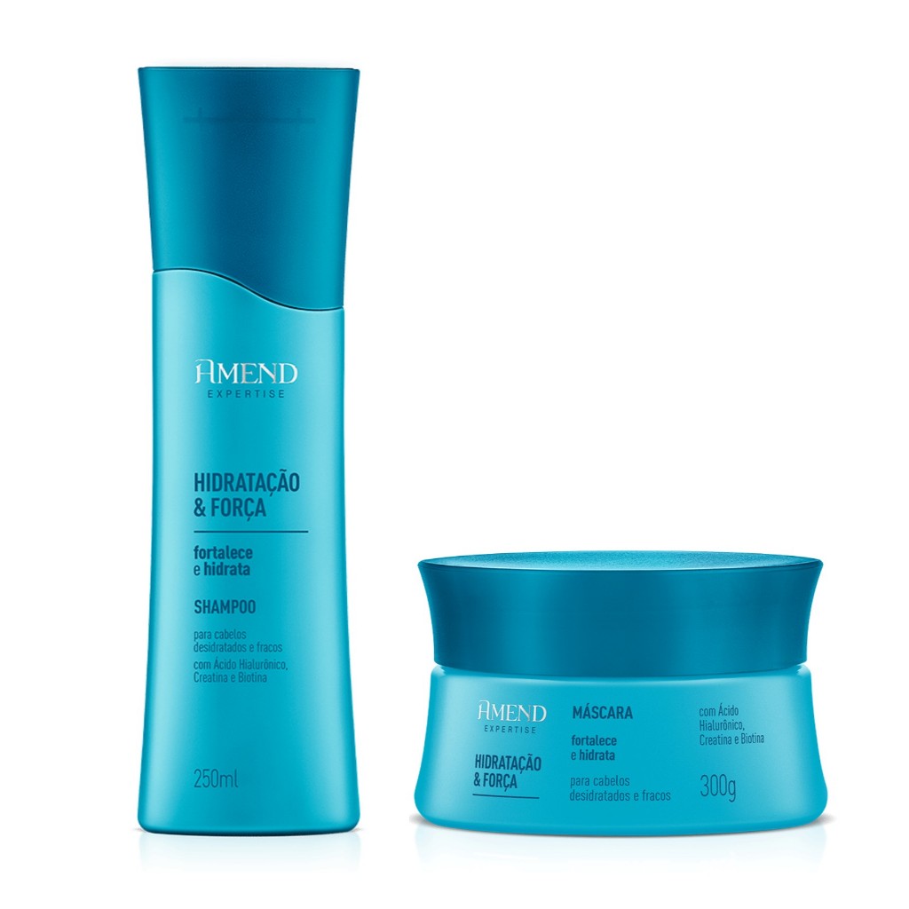 Amend Kit Hidratação e Força Shampoo 250ml e Mascara 300g — Cabelos