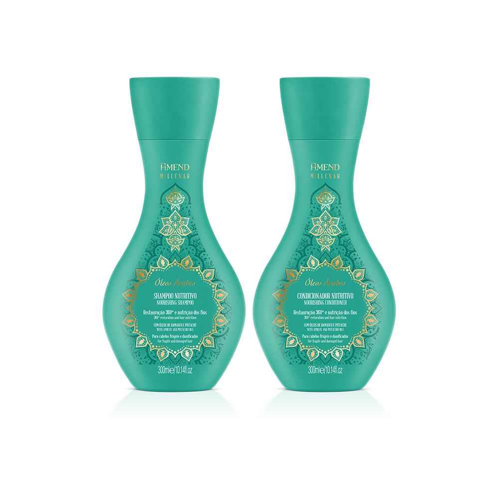 Amend Millenar Kit Óleos Árabes Shampoo e Condicionador 300ml — Cabelos