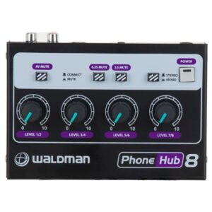 Amplificador de Fone de Ouvido 8 Canais Waldman — Áudio e Fones