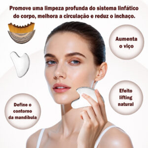 ANA1108 kit massageador facial Escovas de Contorno Linfático para o