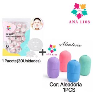 ANA1108 máscaras faciais comprimidas+Gelo De Silicone Bolas Do Rosto