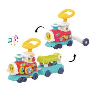 Andador Bebê Trem de Atividades Musical Solta Fumaça Brinquedo — Brinquedos