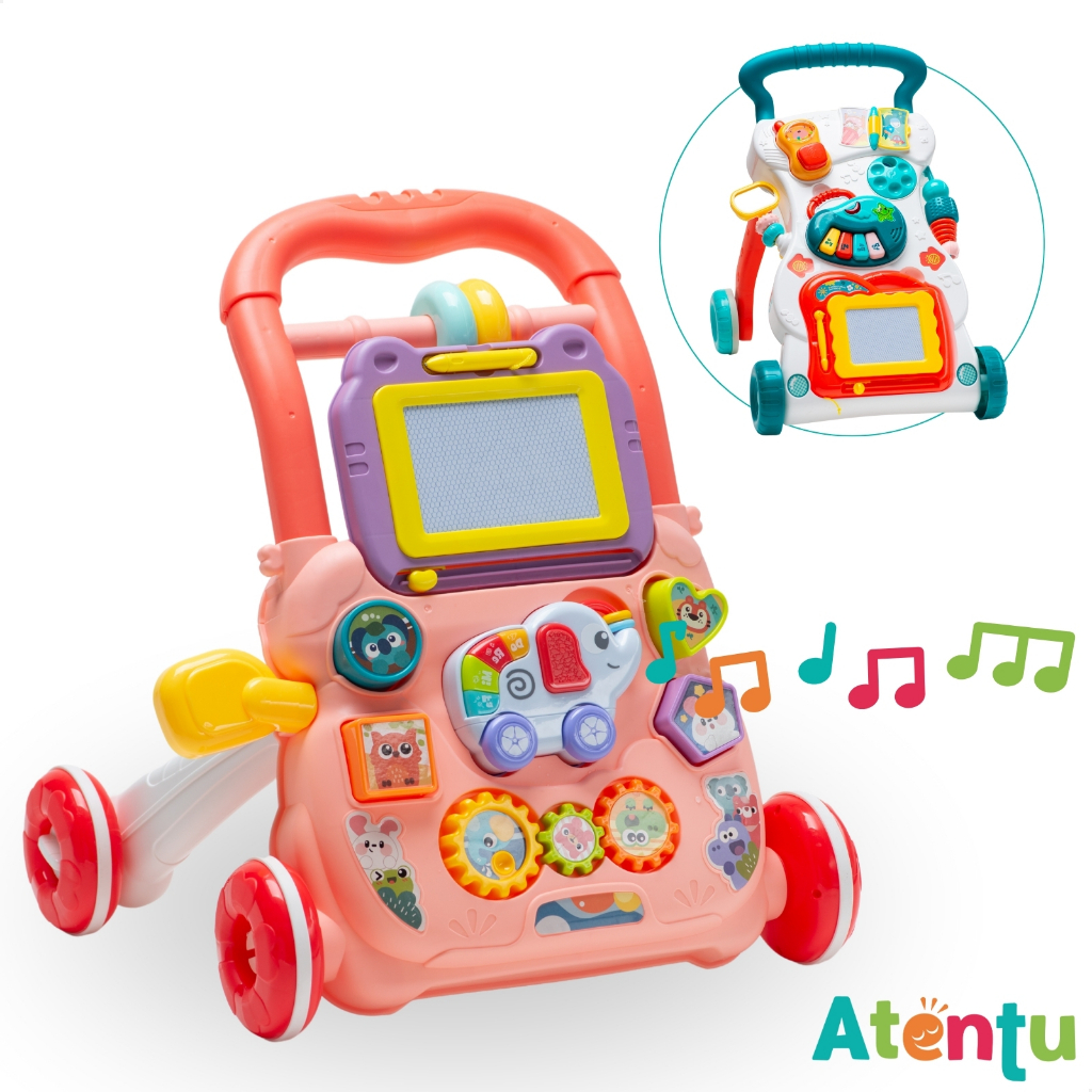 Andador Infantil Didático de Empurrar Brinquedo Educativo para Bebê