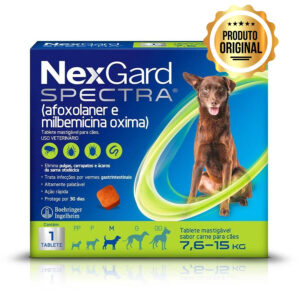 Antipulgas e Carrapatos NexGard Spectra para Cães de 7,6 a 15kg 1