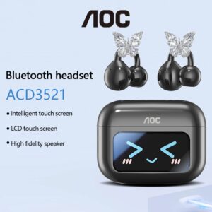 AOC-ACD3521 Fone De Ouvido Bluetooth Sem Fio AI Bateria De Longa