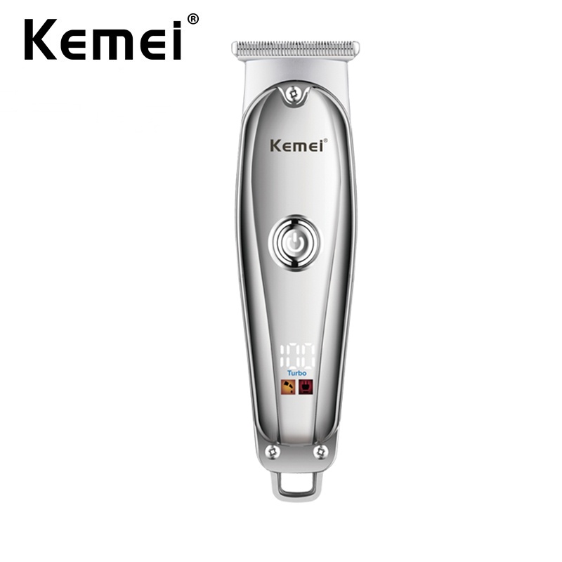 Aparador De Cabelo Elétrico Kemei USB Para Homem Clippers Sem Fio De