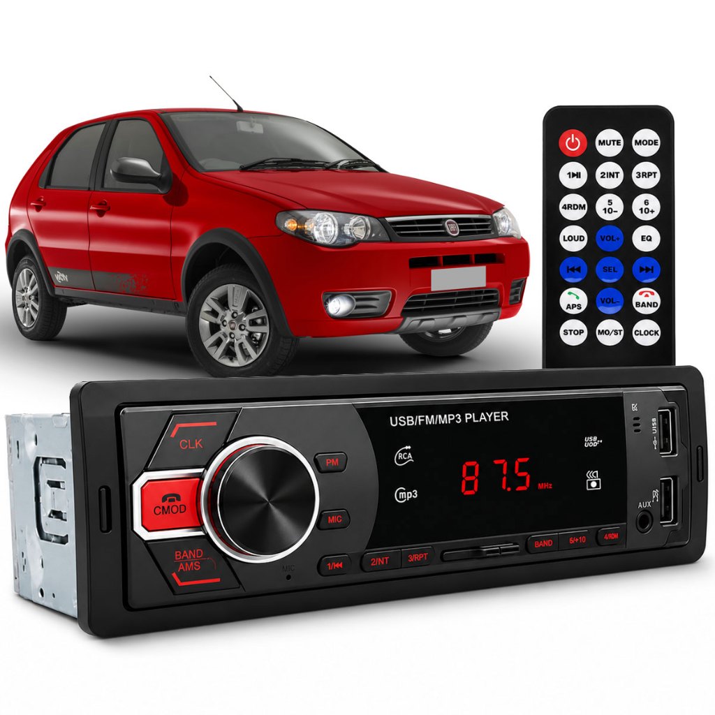 Aparelho De Som Carro Radio Automotivo Bluetooth Pendrive Sd Rádio — Informática