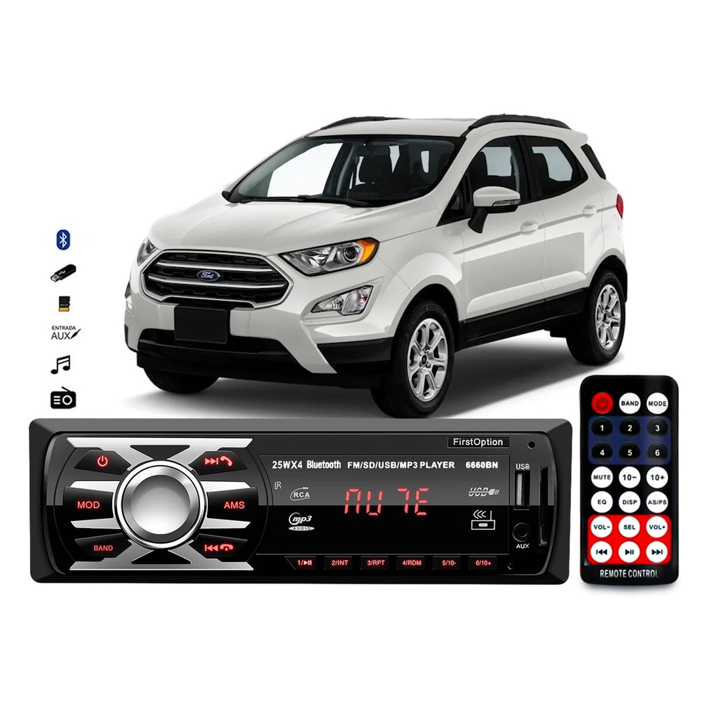 Aparelho De Som Mp3 Ford Escort Bluetooth Pendrive Rádio