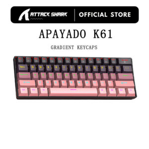 Apayado K61 61 Teclas Mini Teclado Mecânico Com Fio Tipo C Design