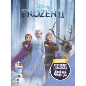 Aprender Brincando com 4 Quebra-cabeça Disney Frozen 2