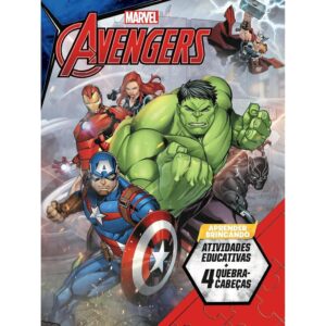 Aprender Brincando com 4 Quebra-cabeça Marvel Vingadores