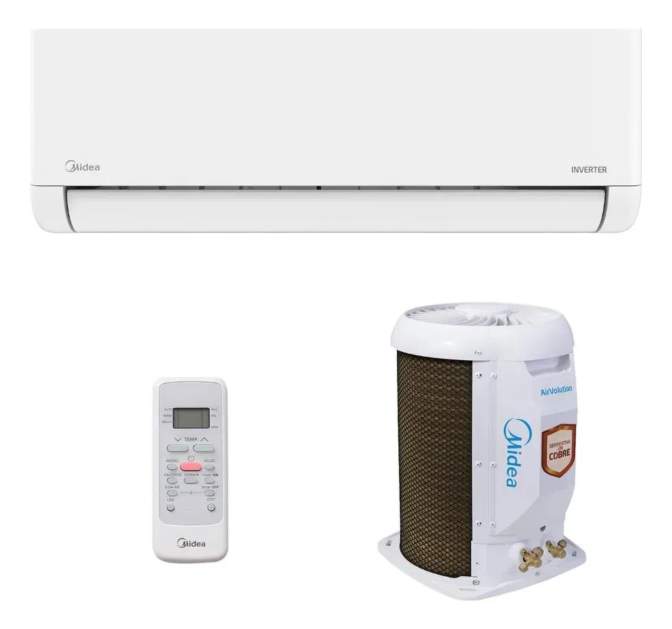 Ar Split Inverter 12000 Midea Airvolution Lite Frio 38TBVCA12M5 — Ar e Ventilação