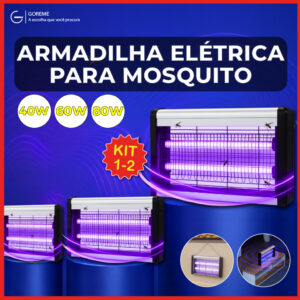 Armadilha Elétrica para Mosquito 40W 60W 80W Mata Insetos Luminária