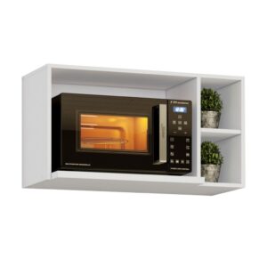 Armário Aéreo Cozinha Essência para Micro-Ondas 100% Mdf Branco Henn