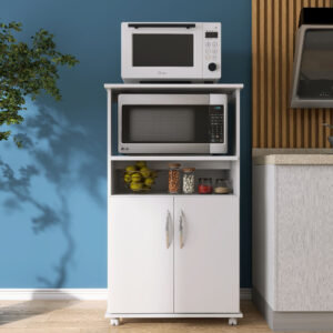 Armário Balcao 2 Portas P Cozinha Microondas Forno Multiuso